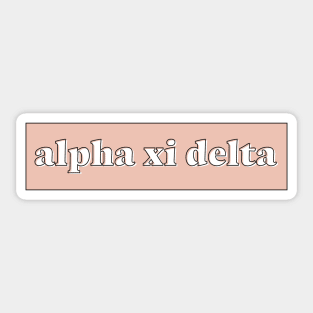 A Xi D Simple Peach Text Sticker